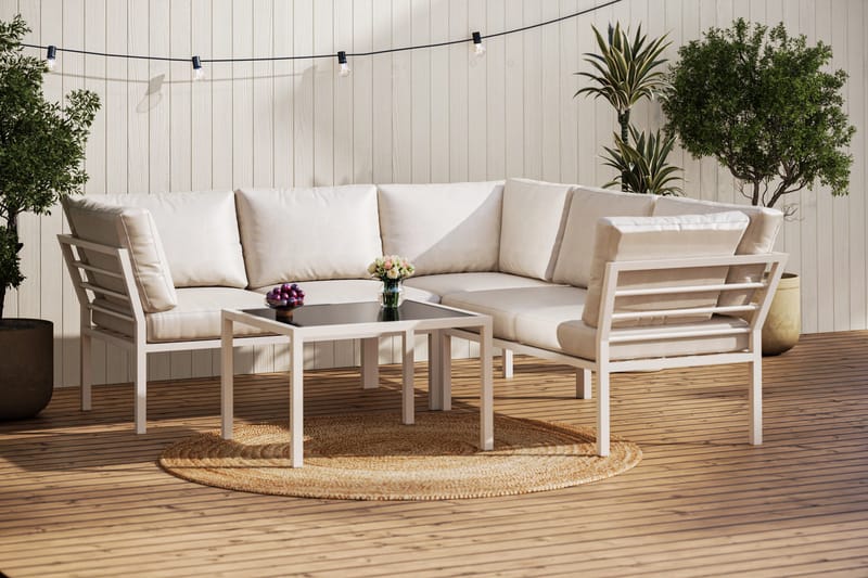 Ariany Sofagruppe 5-seter - Beige - Hage - Utemiljø - Veranda & terrasse - Verandamøbler