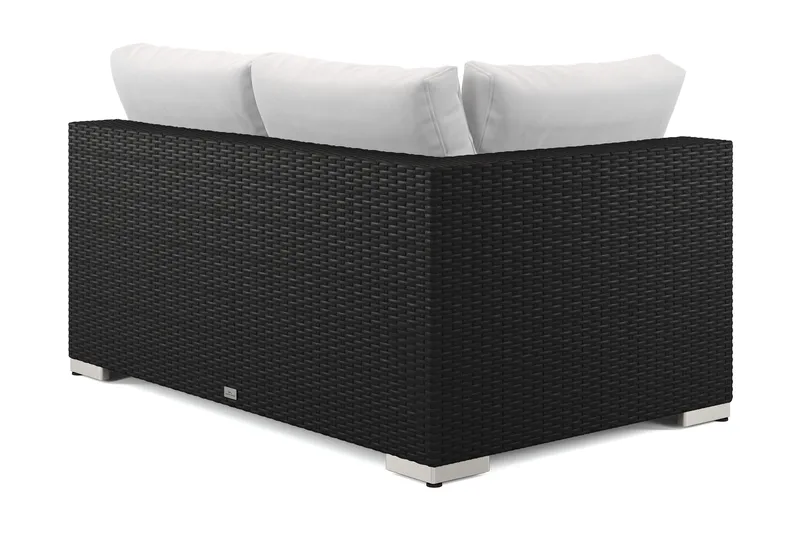Bahamas Høyremodul Utendørs 140 cm i Kunstrotting - Svart - Hagemøbler - Loungemøbler - Moduler - Høyremoduler hagesofa