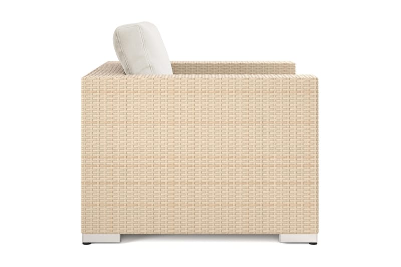 Bahamas Lounge Lenestol Utendørs i Kunstrotting - Beige - Hagemøbler - Loungemøbler - Loungestol ute