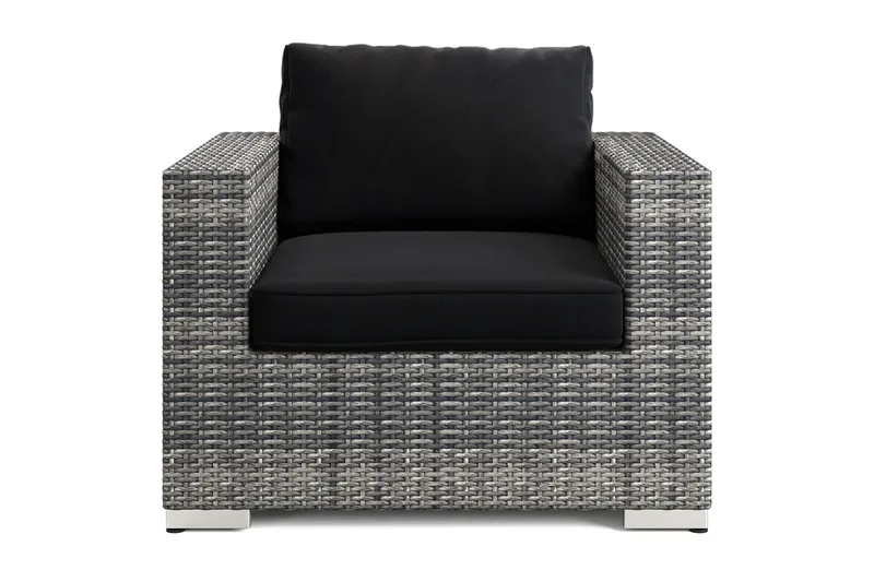 Bahamas Lounge Lenestol Utendørs i Kunstrotting - Grå - Hagemøbler - Loungemøbler - Loungestol ute
