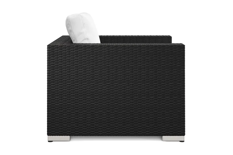 Bahamas Lounge Lenestol Utendørs i Kunstrotting - Svart - Hagemøbler - Loungemøbler - Loungestol ute