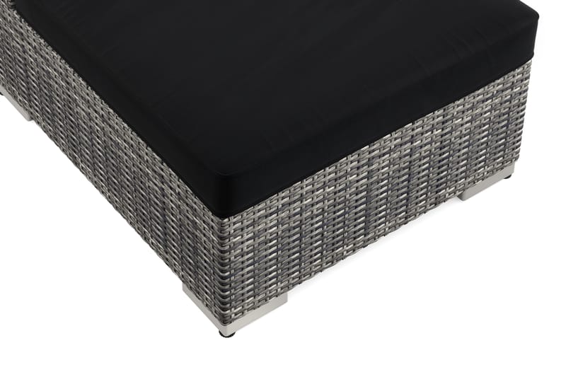 Bahamas Midtmodul Utendørs i Kunstrotting - Grå - Hagemøbler - Loungemøbler - Moduler - Midtmodul hagesofa