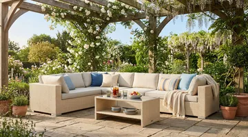 Bahamas Venstremodul Utendørs 140 cm - Beige - Hagemøbler - Loungemøbler - Moduler - Høyremoduler hagesofa