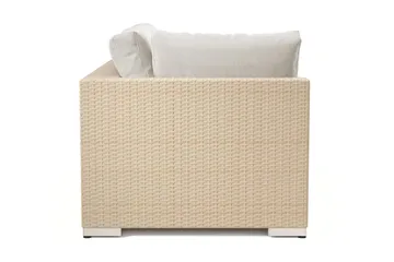 Bahamas Venstremodul Utendørs 140 cm - Beige - Hagemøbler - Loungemøbler - Moduler - Høyremoduler hagesofa
