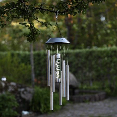 Bubbly solcellevindspill 35 cm - sølv - Hage - Utemiljø - Hagedekorasjon - Hagefigurer & hagepynt - Vindmølle