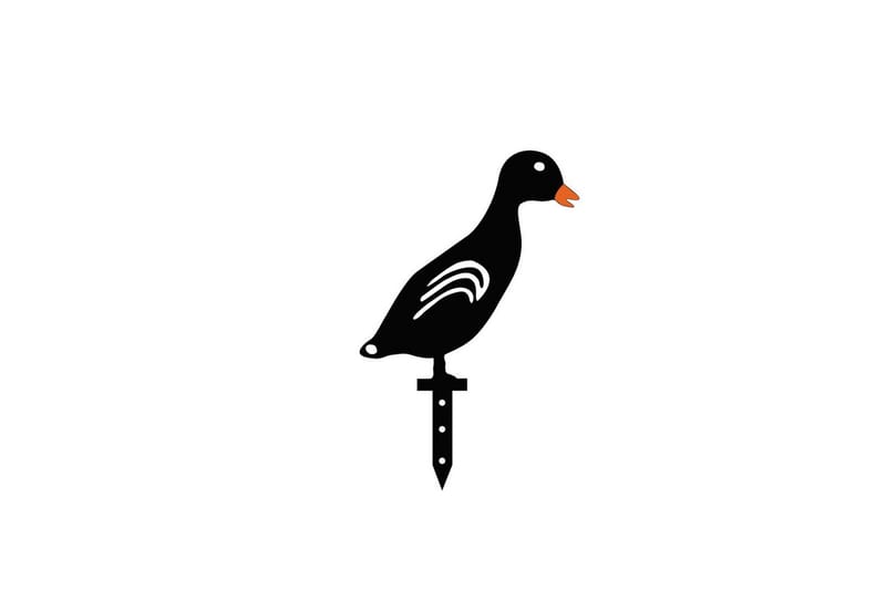 Dekorativt hage metalltilbehør sett Ender Svart - Svart - Hage - Utemiljø - Hagedekorasjon - Hagefigurer & hagepynt - Plastdyr