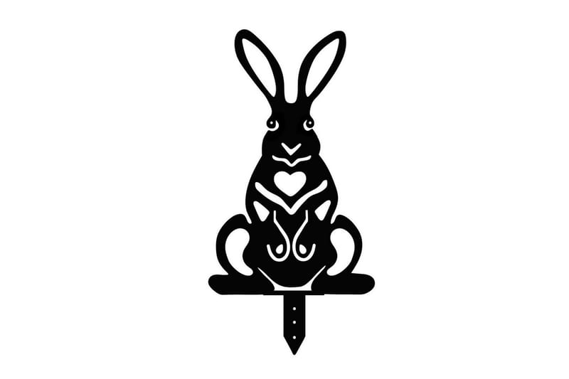 Dekorativt hage metalltilbehør sett Jarielhaven Svart - Svart - Hage - Utemiljø - Hagedekorasjon - Hagefigurer & hagepynt - Hagestatue