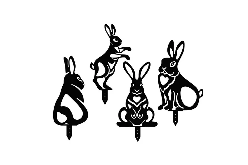 Dekorativt hage metalltilbehør sett Jarielhaven Svart, Svart