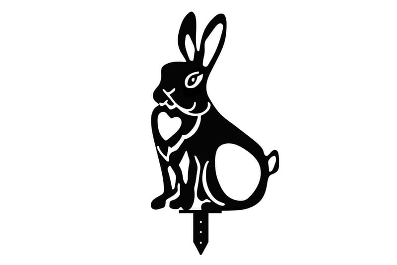 Dekorativt hage metalltilbehør sett Jarielhaven Svart - Svart - Hage - Utemiljø - Hagedekorasjon - Hagefigurer & hagepynt - Hagestatue