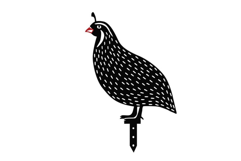 Dekorativt hage metalltilbehør sett Vaktler Svart - Svart - Hage - Utemiljø - Hagedekorasjon - Hagefigurer & hagepynt - Hagestatue