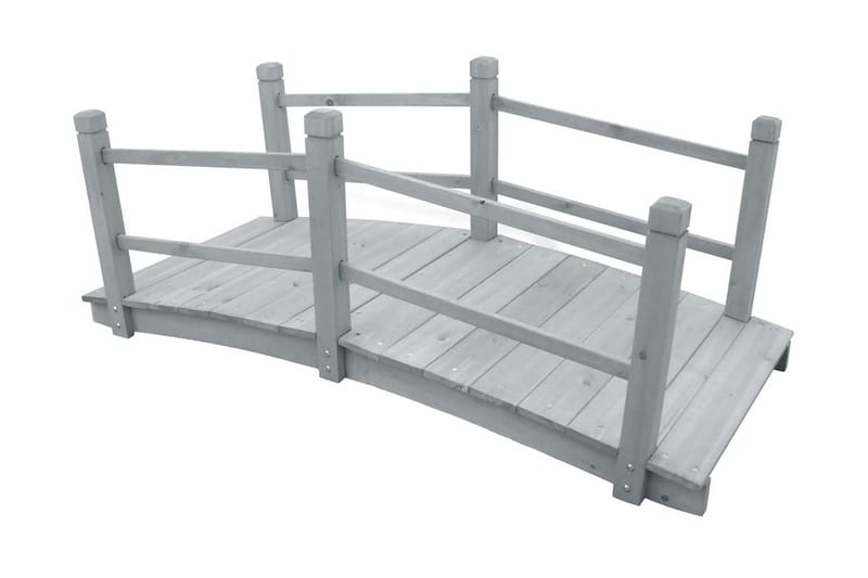 Hagebro grå 140x60x56 cm heltre furu - Grå - Hage - Utemiljø - Hagedekorasjon - Hagefigurer & hagepynt - Hageskulptur