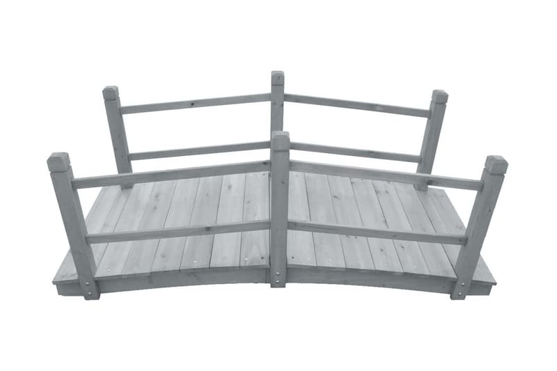 Hagebro grå 140x60x56 cm heltre furu - Grå - Hage - Utemiljø - Hagedekorasjon - Hagefigurer & hagepynt - Hageskulptur
