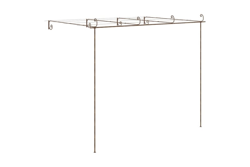 Hagebue antikk brun 4x3x2,5 m jern - Brun - Hage - Utemiljø - Hagedekorasjon - Hagefigurer & hagepynt