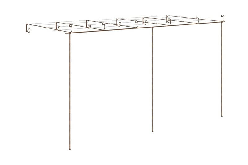 Hagebue antikk brun 6x3x2,5 m jern - Brun - Hage - Utemiljø - Hagedekorasjon - Hagefigurer & hagepynt