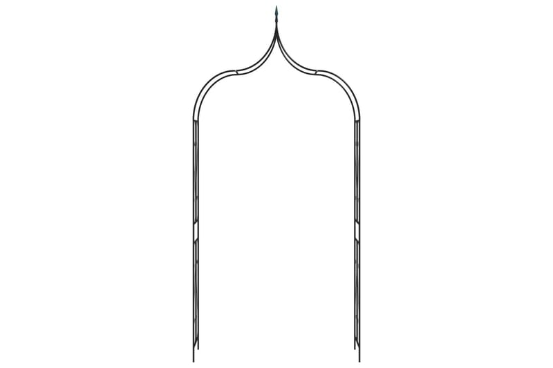 Hagebue svart 120x38x258 cm jern - Hage - Utemiljø - Hagedekorasjon - Hagefigurer & hagepynt