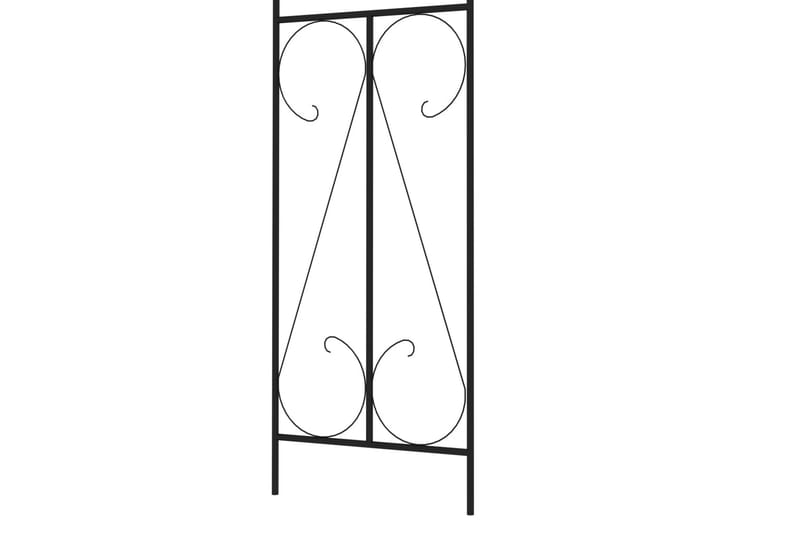 Hagebue svart 120x38x258 cm jern - Hage - Utemiljø - Hagedekorasjon - Hagefigurer & hagepynt