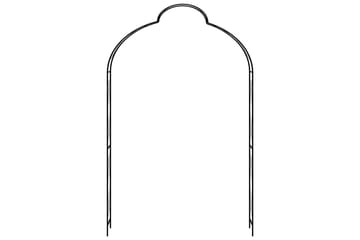 Hagebue svart 150x34x240 cm jern - Hage - Utemiljø - Hagedekorasjon - Hagefigurer & hagepynt