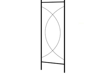 Hagebue svart 150x34x240 cm jern - Hage - Utemiljø - Hagedekorasjon - Hagefigurer & hagepynt