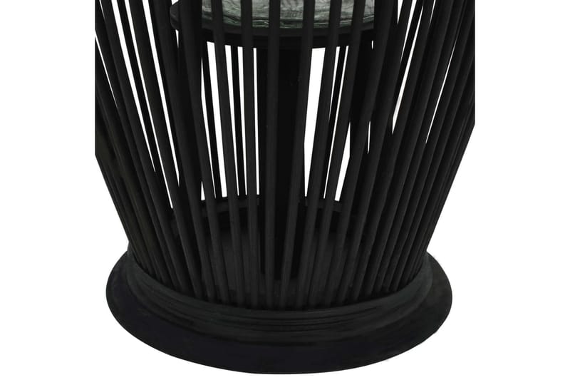 Hengelanterne for stearinlys bambus svart 60 cm - Lysestaker og lykter - Dekorasjon - Utelykt