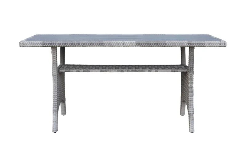 James Light Stor L-formet Vendbar Loungegruppe for Utendørs i Kunstrotting med Oppbevaring og Grå Puter - Grå - Hage - Utemiljø - Veranda & terrasse - Verandamøbler