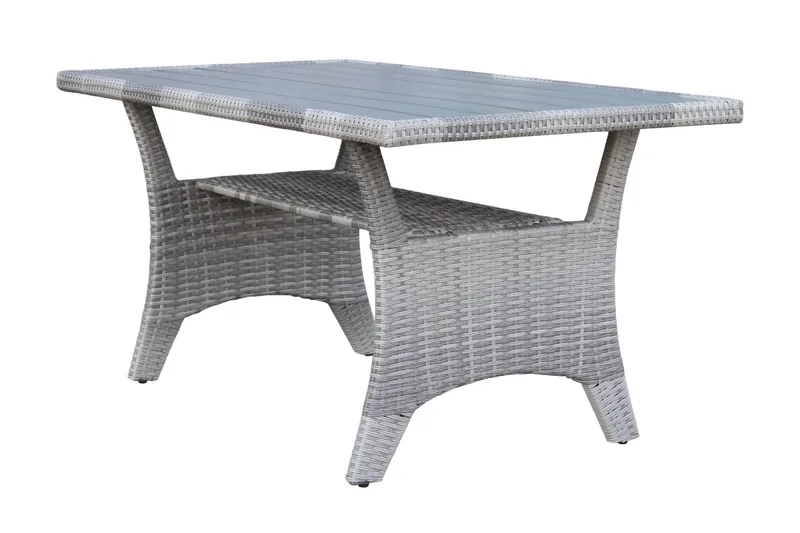 James Light Stor L-formet Vendbar Loungegruppe for Utendørs i Kunstrotting med Oppbevaring og Grå Puter - Grå - Hage - Utemiljø - Veranda & terrasse - Verandamøbler