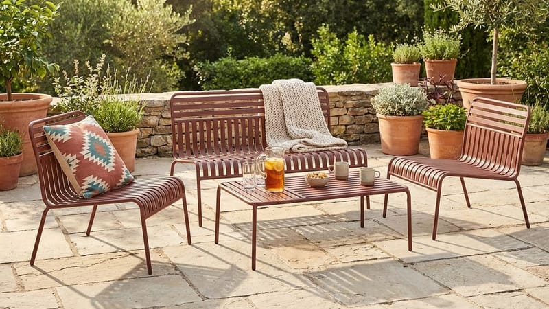 Jarva sofagruppe utendørs - Rød - Hage - Utemiljø - Veranda & terrasse - Verandamøbler