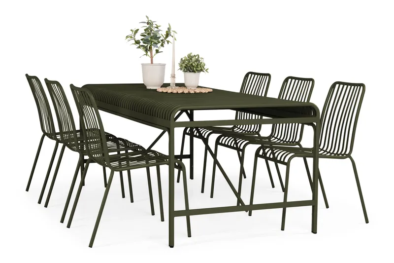 Jarva spisebord utendørs 200 cm - Grønn - Hagemøbler - Hagebord - Spisebord ute