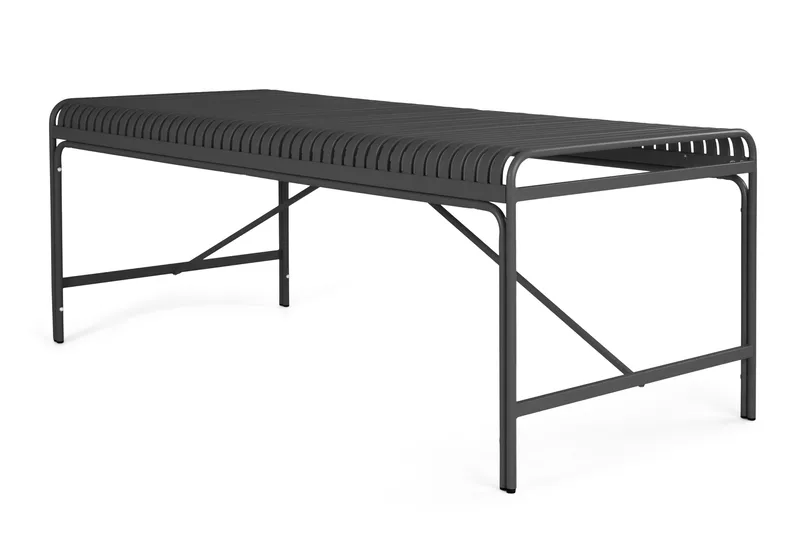 Jarva spisebord utendørs 200 cm - Svart - Hagemøbler - Hagebord - Spisebord ute