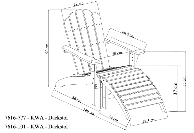 Landet dekkstol utendørs - Mørkegrønn - Hagemøbler - Stoler & Lenestoler - Solstoler - Dekkstol