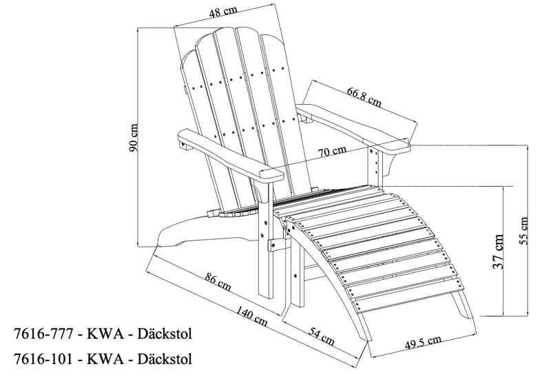 Landet dekkstol utendørs - Mørkegrønn - Hagemøbler - Stoler & Lenestoler - Solstoler - Dekkstol