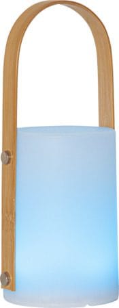Lisa Lykt 12 cm - hvit og naturfarget - Hage - Utemiljø - Hagedekorasjon - Hagefigurer & hagepynt - Utelykt