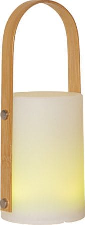 Lisa Lykt 12 cm - hvit og naturfarget - Hage - Utemiljø - Hagedekorasjon - Hagefigurer & hagepynt - Utelykt