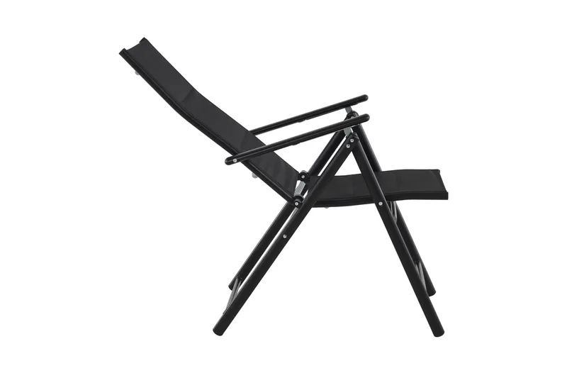 Maggie polstret regulerbar utestol - Svart - Hagemøbler - Stoler & Lenestoler - Posisjonsstol