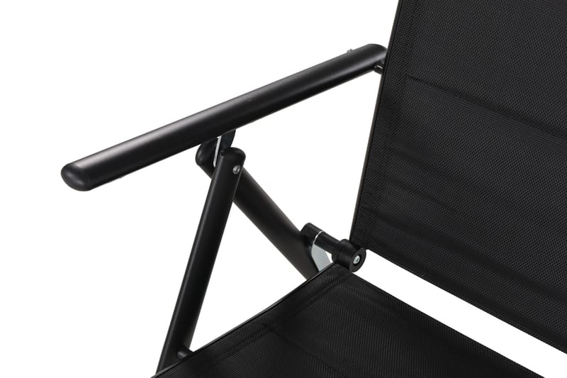 Maggie polstret regulerbar utestol - Svart - Hagemøbler - Stoler & Lenestoler - Posisjonsstol