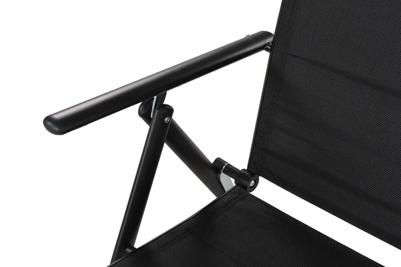 Maggie polstret regulerbar utestol - Svart - Hagemøbler - Stoler & Lenestoler - Posisjonsstol