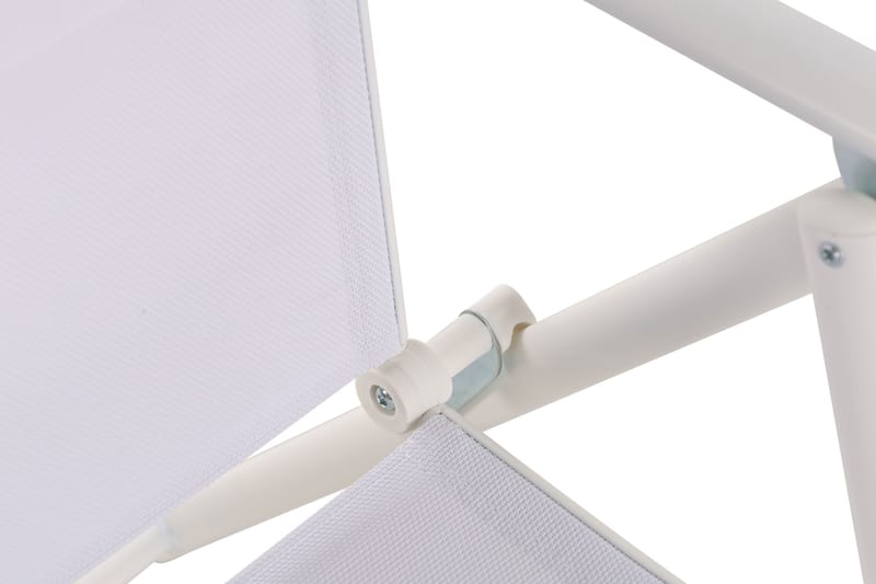 Maggie polstret regulerbar stol utendørs - Hvit - Hagemøbler - Stoler & Lenestoler - Posisjonsstol