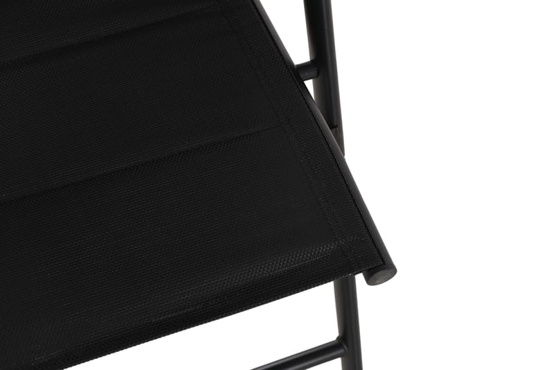 Maggie polstret regulerbar utestol - Svart - Hagemøbler - Stoler & Lenestoler - Posisjonsstol