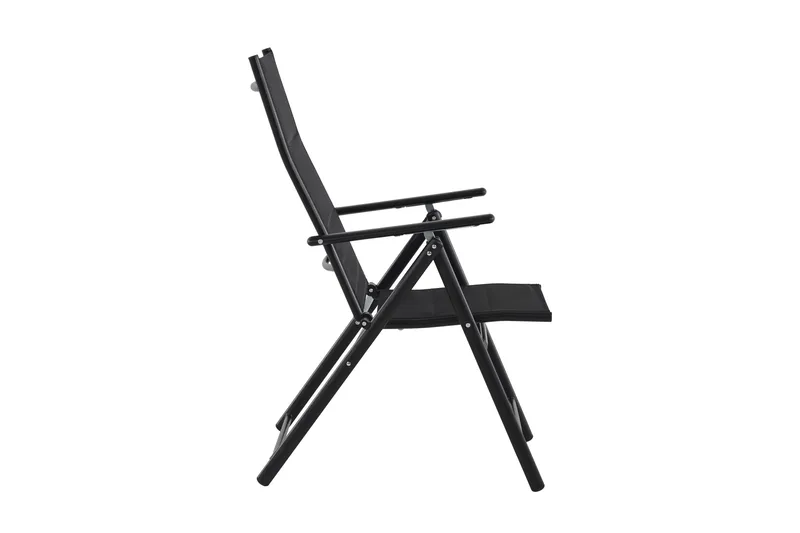 Maggie polstret regulerbar utestol - Svart - Hagemøbler - Stoler & Lenestoler - Posisjonsstol