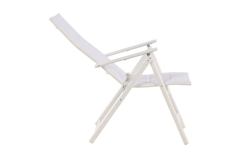 Maggie polstret regulerbar stol utendørs - Hvit - Hagemøbler - Stoler & Lenestoler - Posisjonsstol