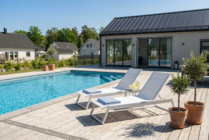 Monaco solseng med justerbar rygg i aluminium, hvit tekstil - Hvit - Hagemøbler - Stoler & Lenestoler - Solseng & solvogner