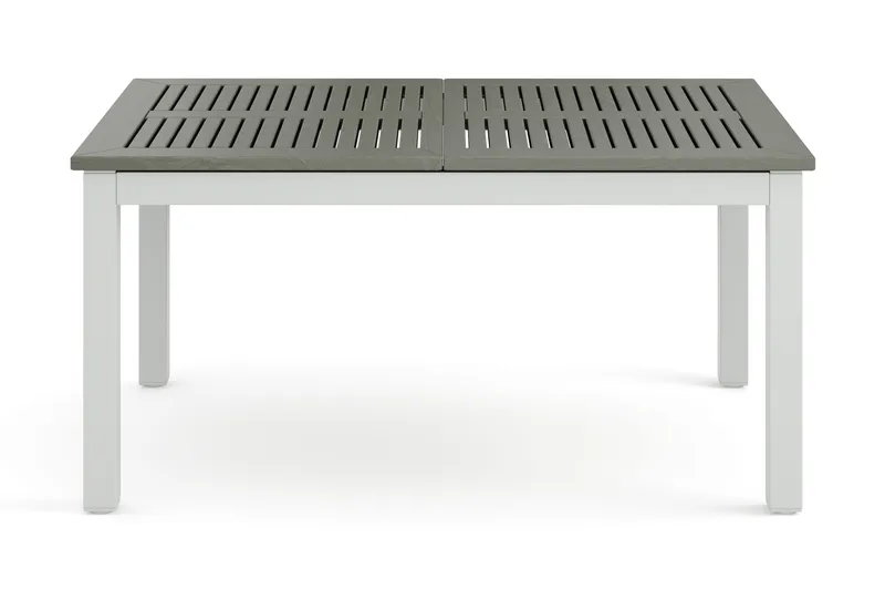 Monaco uttrekkbart utendørsbord 150–250x90 cm - Hvit/Grå - Hagemøbler - Hagebord - Spisebord ute