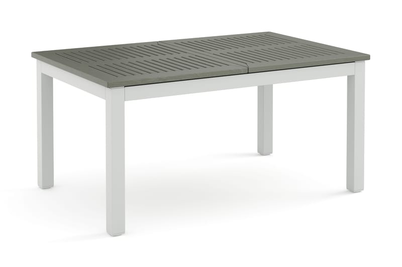 Monaco uttrekkbart utendørsbord 150–250x90 cm - Hvit/Grå - Hagemøbler - Hagebord - Spisebord ute