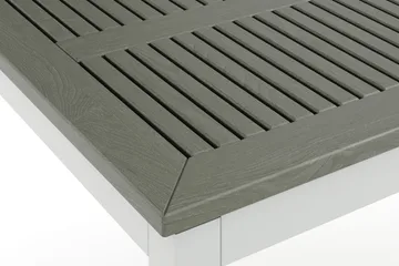 Monaco uttrekkbart utendørsbord 150–250x90 cm - Hvit/Grå - Hagemøbler - Hagebord - Spisebord ute