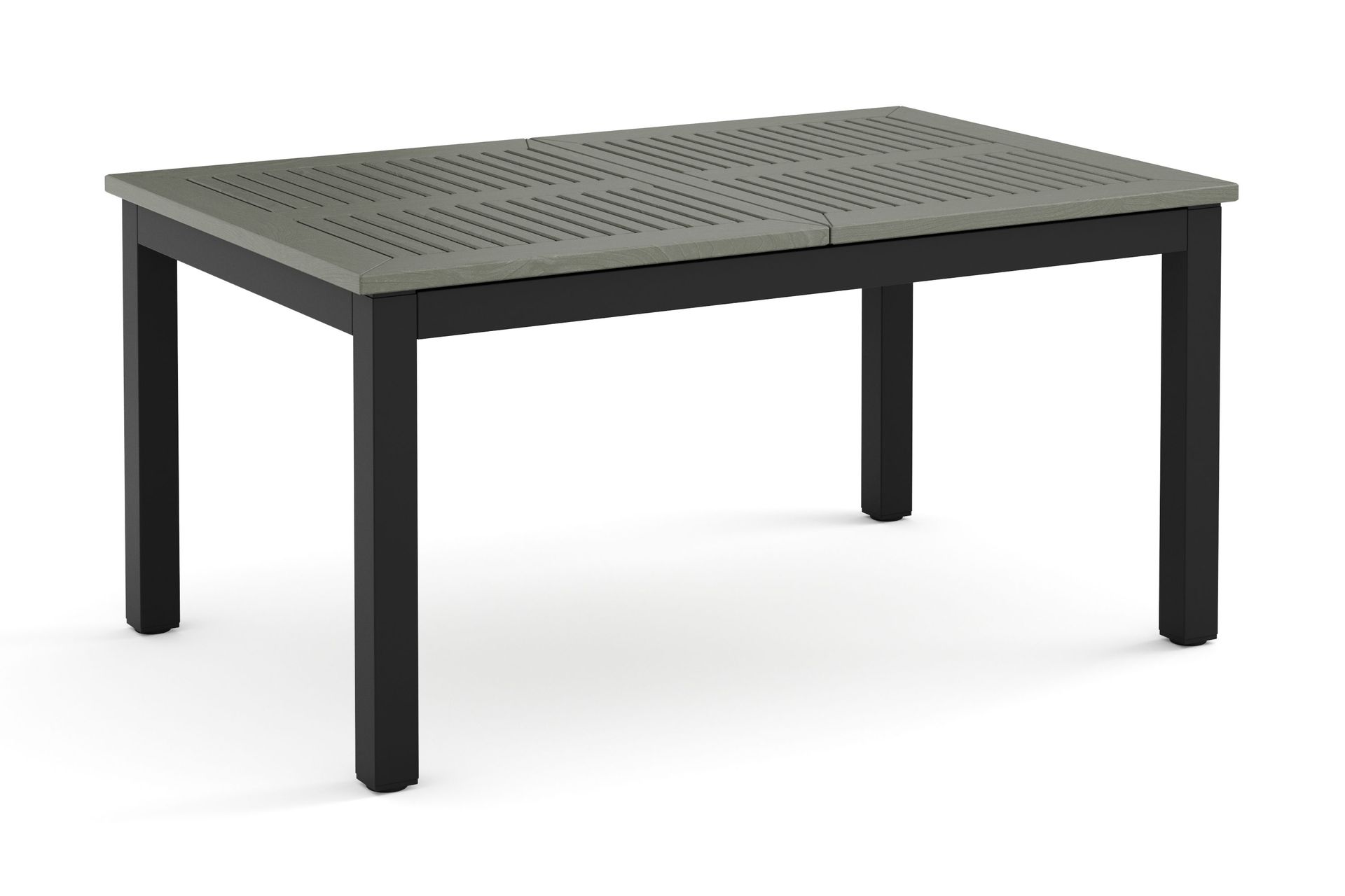 Monaco uttrekkbart utendørsbord 150–250x90 cm - Svart/Grå