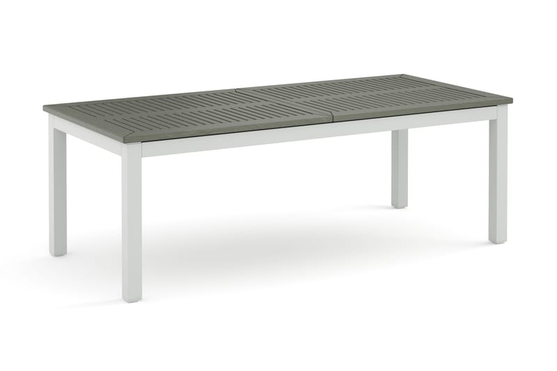 Monaco uttrekkbart utendørsbord 210/310x90 cm - Hvit/Grå - Hagemøbler - Hagebord - Spisebord ute