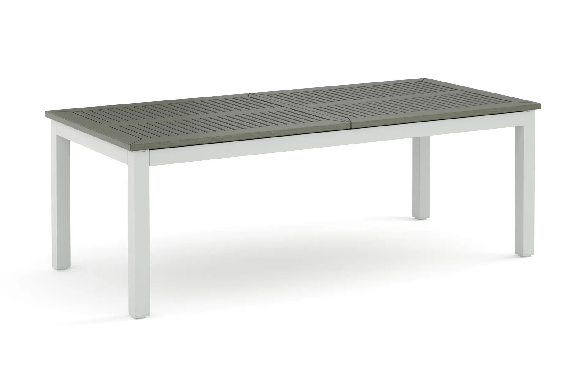 Monaco uttrekkbart utendørsbord 210/310x90 cm - Hvit/Grå