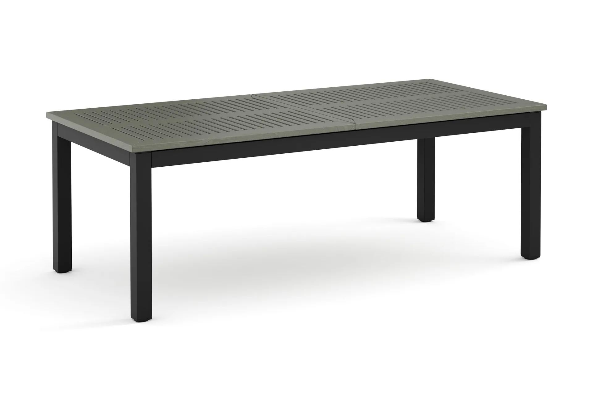Monaco uttrekkbart utendørsbord 210/310x90 cm - Svart/Grå