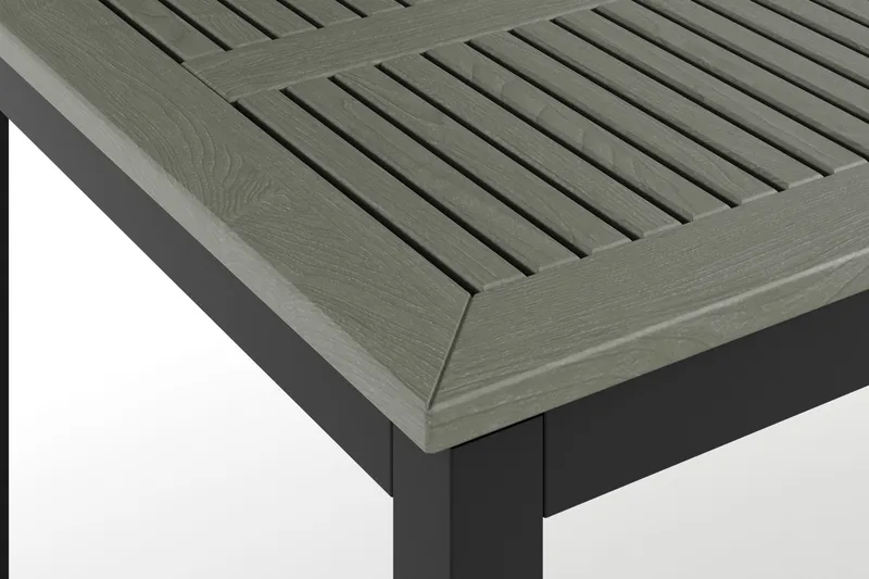 Monaco uttrekkbart utendørsbord 210/310x90 cm - Svart/Grå - Hagemøbler - Hagebord - Spisebord ute