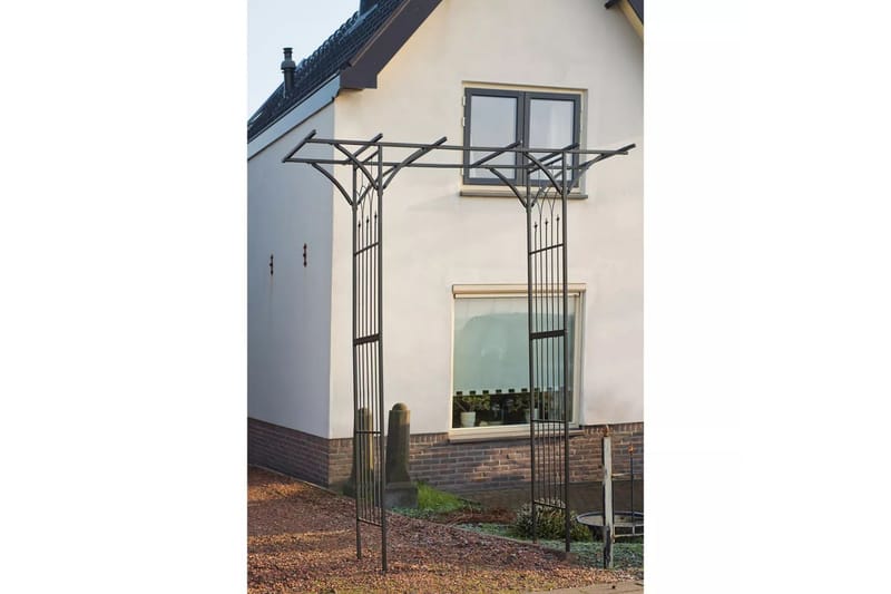 Nature Hagebue metall 114x66x232 cm svart - Hage - Utemiljø - Hagedekorasjon - Hagefigurer & hagepynt
