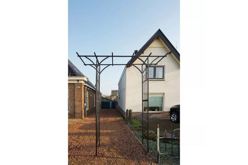 Nature Hagebue metall 114x66x232 cm svart - Hage - Utemiljø - Hagedekorasjon - Hagefigurer & hagepynt